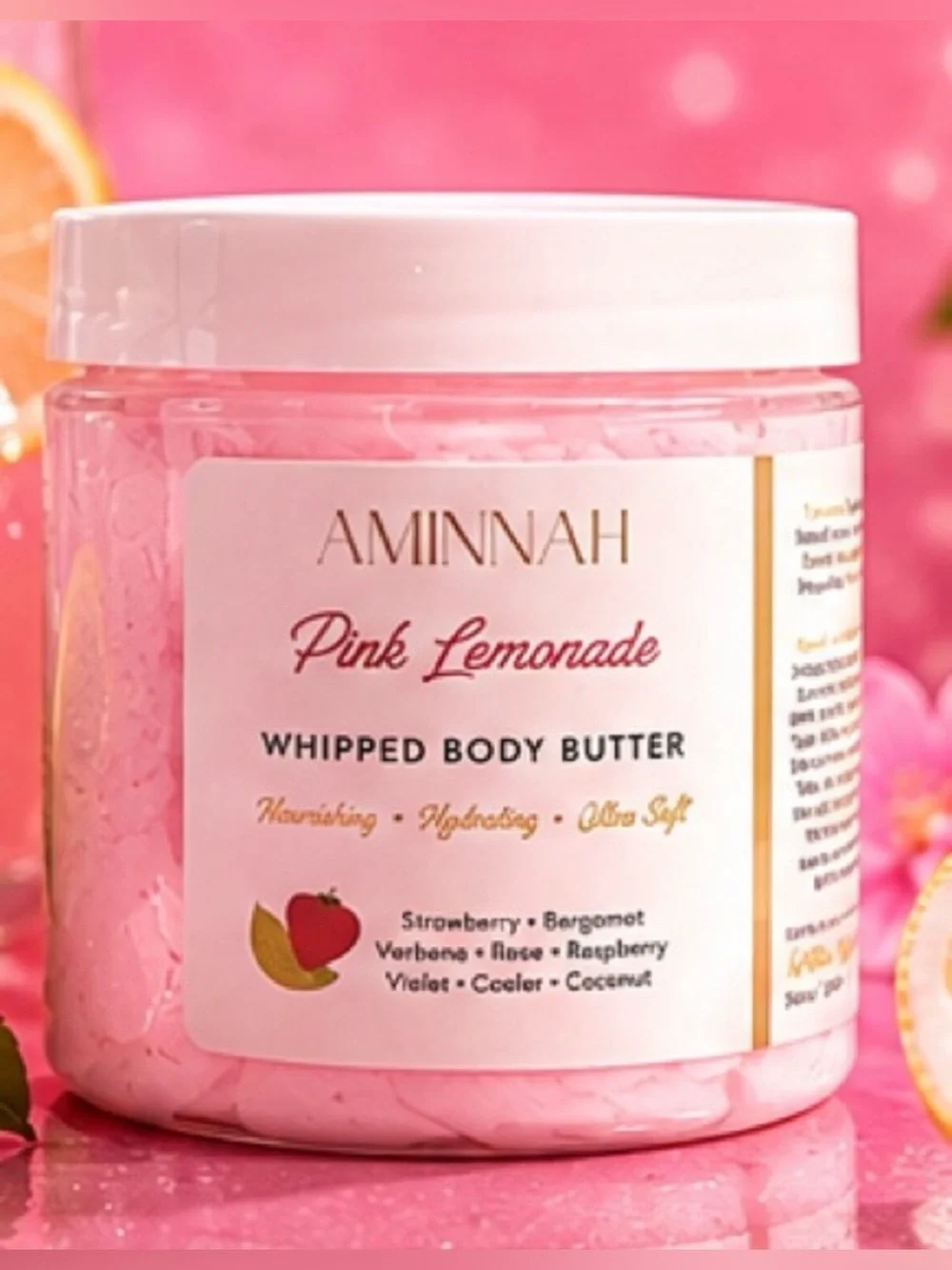 Aminnah Pink Lemonade Whipped Body Butter